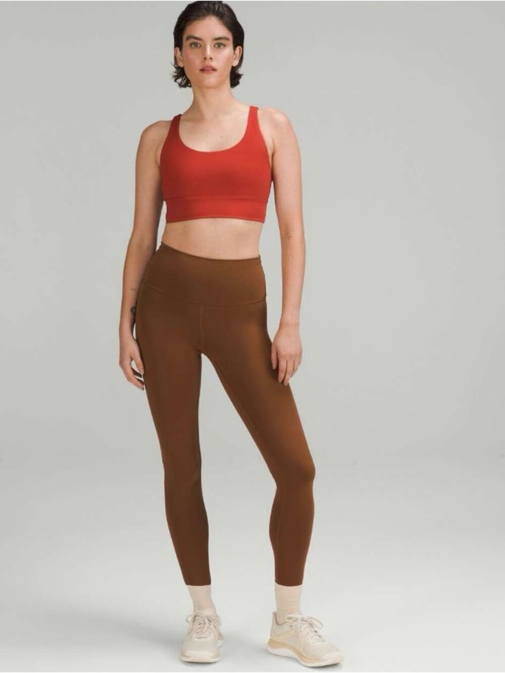 Lululemon Wunder Train High-Rise Tight Leggings 25" size 12 Roasted Brown Yoga